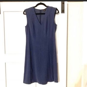 Ann Taylor sz 8 blue indigo dress LIKE NEW